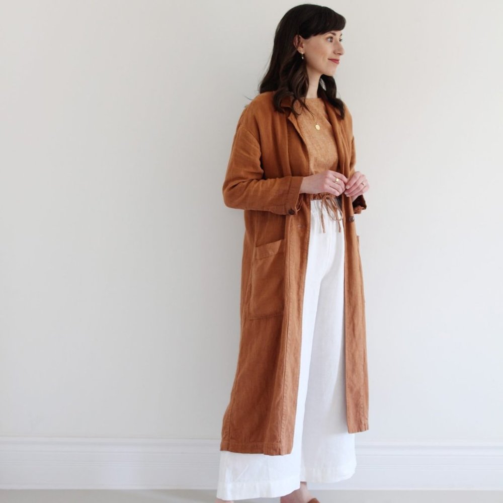 ESBY BARONNE DUSTER - RUST